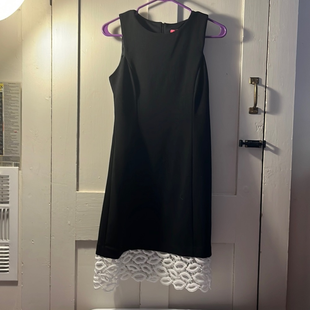 Black Betsy Johnson dress with lace detail